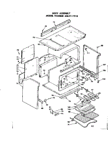 Body Assembly parts for Kenmore Range 628.9117910 (6289117910, 628 9117910) from AppliancePartsPros.com