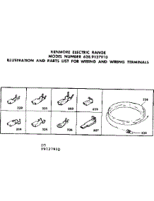 Wiring And Wiring Terminals parts for Kenmore Range 628.9127910 (6289127910, 628 9127910) from AppliancePartsPros.com