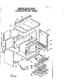 Body Assembly parts for Kenmore Range 628.9127910 (6289127910, 628 9127910) from AppliancePartsPros.com