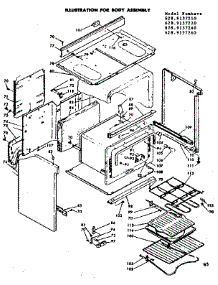 Body Assembly parts for Kenmore Range 628.9137220 (6289137220, 628 9137220) from AppliancePartsPros.com