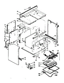 Body Assembly parts for Kenmore Range 628.9137221 (6289137221, 628 9137221) from AppliancePartsPros.com