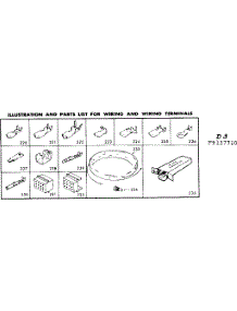 Wiring And Wiring Terminals parts for Kenmore Range 628.9137710 (6289137710, 628 9137710) from AppliancePartsPros.com