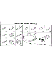 Wiring And Wiring Terminals parts for Kenmore Range 628.9187540 (6289187540, 628 9187540) from AppliancePartsPros.com