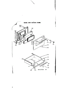 Door And Bottom Panel parts for Kenmore Range 628.9187540 (6289187540, 628 9187540) from AppliancePartsPros.com