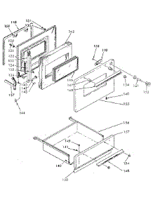 Door And Drawer parts for Kenmore Range 628.9187610 (6289187610, 628 9187610) from AppliancePartsPros.com