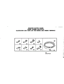 Wiring And Wiring Terminals parts for Kenmore Range 628.9197910 (6289197910, 628 9197910) from AppliancePartsPros.com
