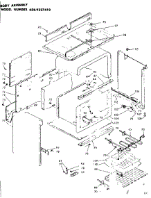 Body Assembly parts for Kenmore Range 628.9227610 (6289227610, 628 9227610) from AppliancePartsPros.com