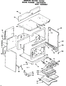 Body Assembly parts for Kenmore Range 628.9248210 (6289248210, 628 9248210) from AppliancePartsPros.com