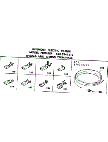 Wiring  Wiring Terminals parts for Kenmore Range 628.9248210 (6289248210, 628 9248210) from AppliancePartsPros.com