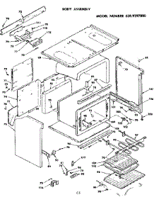 Body Assembly parts for Kenmore Range 628.9297890 (6289297890, 628 9297890) from AppliancePartsPros.com