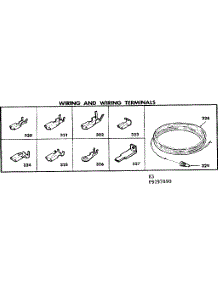 Wiring And Wiring Terminals parts for Kenmore Range 628.9297890 (6289297890, 628 9297890) from AppliancePartsPros.com