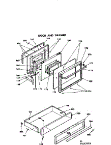 Door And Drawer parts for Kenmore Range 628.9297890 (6289297890, 628 9297890) from AppliancePartsPros.com