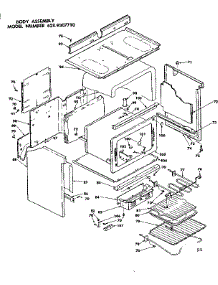 Body Assembly parts for Kenmore Range 628.9307710 (6289307710, 628 9307710) from AppliancePartsPros.com