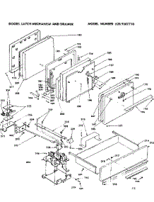 Doors, Latch Mechanism And Drawer parts for Kenmore Range 628.9307710 (6289307710, 628 9307710) from AppliancePartsPros.com