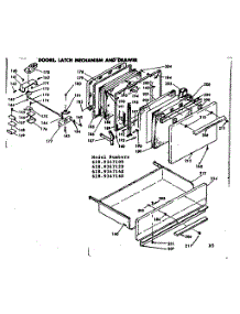 Doors, Latch Mechanism And Drawer parts for Kenmore Range 628.9347100 (6289347100, 628 9347100) from AppliancePartsPros.com