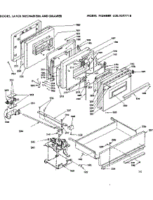Door, Latch Mechanism And Drawer parts for Kenmore Range 628.9377710 (6289377710, 628 9377710) from AppliancePartsPros.com