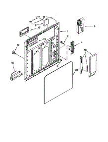 Inner Door parts for Kenmore Dishwasher 665.16819990 (66516819990, 665 16819990) from AppliancePartsPros.com