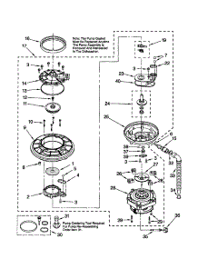 Pump And Motor parts for Kenmore Dishwasher 665.16824000 (66516824000, 665 16824000) from AppliancePartsPros.com