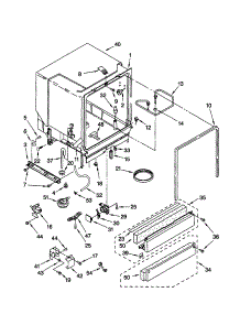Tub Assembly parts for Kenmore Dishwasher 665.16829000 (66516829000, 665 16829000) from AppliancePartsPros.com