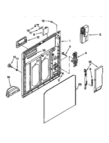 Inner Door parts for Kenmore Dishwasher 665.16831790 (66516831790, 665 16831790) from AppliancePartsPros.com