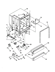 Tub Assembly parts for Kenmore Dishwasher 665.16831793 (66516831793, 665 16831793) from AppliancePartsPros.com