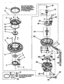 Pump And Motor parts for Kenmore Dishwasher 665.16835791 (66516835791, 665 16835791) from AppliancePartsPros.com