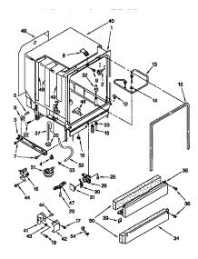 Tub Assembly parts for Kenmore Dishwasher 665.16835791 (66516835791, 665 16835791) from AppliancePartsPros.com