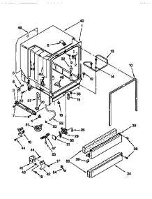 Tub Assembly parts for Kenmore Dishwasher 665.16838791 (66516838791, 665 16838791) from AppliancePartsPros.com