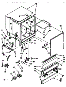 Tub Assembly Parts parts for Kenmore Dishwasher 665.1684990 (6651684990, 665 1684990) from AppliancePartsPros.com