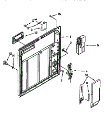 Inner Door parts for Kenmore Dishwasher 665.1684992 (6651684992, 665 1684992) from AppliancePartsPros.com