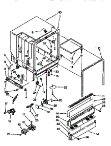 Tub Assembly parts for Kenmore Dishwasher 665.1684993 (6651684993, 665 1684993) from AppliancePartsPros.com