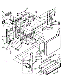 Door And Toe Panel parts for Kenmore Dishwasher 665.1687580 (6651687580, 665 1687580) from AppliancePartsPros.com