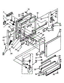 Door And Toe Panel parts for Kenmore Dishwasher 665.1687581 (6651687581, 665 1687581) from AppliancePartsPros.com