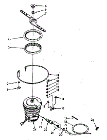 Heater, Pump And Lower Sprayarm parts for Kenmore Dishwasher 665.1687581 (6651687581, 665 1687581) from AppliancePartsPros.com