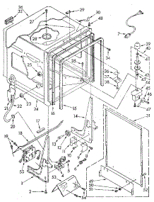 Tub parts for Kenmore Dishwasher 665.1687582 (6651687582, 665 1687582) from AppliancePartsPros.com