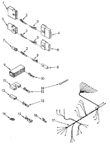 Wiring Harness parts for Kenmore Dishwasher 665.1687583 (6651687583, 665 1687583) from AppliancePartsPros.com