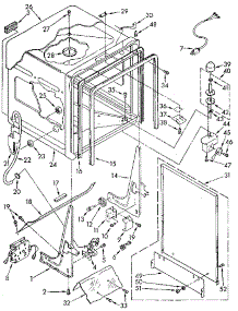 Tub parts for Kenmore Dishwasher 665.1687583 (6651687583, 665 1687583) from AppliancePartsPros.com