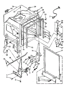 Tub parts for Kenmore Dishwasher 665.1688580 (6651688580, 665 1688580) from AppliancePartsPros.com