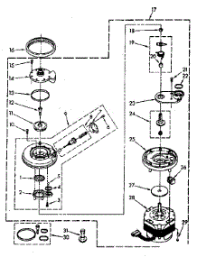 Pump And Motor Parts parts for Kenmore Dishwasher 665.1688581 (6651688581, 665 1688581) from AppliancePartsPros.com