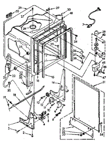 Tub Parts parts for Kenmore Dishwasher 665.1688581 (6651688581, 665 1688581) from AppliancePartsPros.com