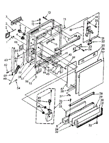 Door And Toe Panel Parts parts for Kenmore Dishwasher 665.1688581 (6651688581, 665 1688581) from AppliancePartsPros.com