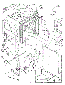 Tub parts for Kenmore Dishwasher 665.1688583 (6651688583, 665 1688583) from AppliancePartsPros.com