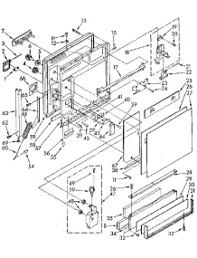 Door And Toe Panel parts for Kenmore Dishwasher 665.1688584 (6651688584, 665 1688584) from AppliancePartsPros.com