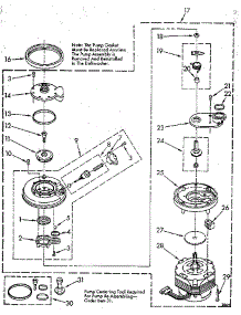 Pump And Motor parts for Kenmore Dishwasher 665.1690191 (6651690191, 665 1690191) from AppliancePartsPros.com