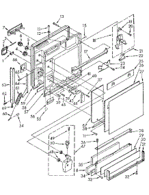 Door And Toe Panel parts for Kenmore Dishwasher 665.1690192 (6651690192, 665 1690192) from AppliancePartsPros.com