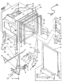 Tub parts for Kenmore Dishwasher 665.1690192 (6651690192, 665 1690192) from AppliancePartsPros.com