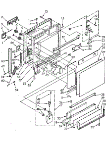 Door And Toe Panel parts for Kenmore Dishwasher 665.1690590 (6651690590, 665 1690590) from AppliancePartsPros.com