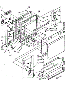 Door And Toe Panel parts for Kenmore Dishwasher 665.1690591 (6651690591, 665 1690591) from AppliancePartsPros.com