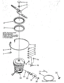 Heater, Pump And Lower Sprayarm parts for Kenmore Dishwasher 665.1690591 (6651690591, 665 1690591) from AppliancePartsPros.com