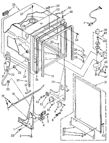 Tub parts for Kenmore Dishwasher 665.1690592 (6651690592, 665 1690592) from AppliancePartsPros.com
